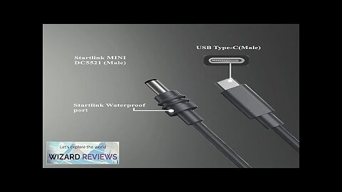 Starlink Mini Charge Cable USB C to DC 5.5*2.1mm Waterproof Cable 100W Review