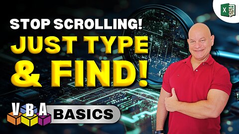 The Easiest Way To Search & Filter Data In A Userform WITHOUT Scrolling