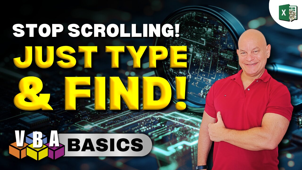 The Easiest Way To Search & Filter Data In A Userform WITHOUT Scrolling