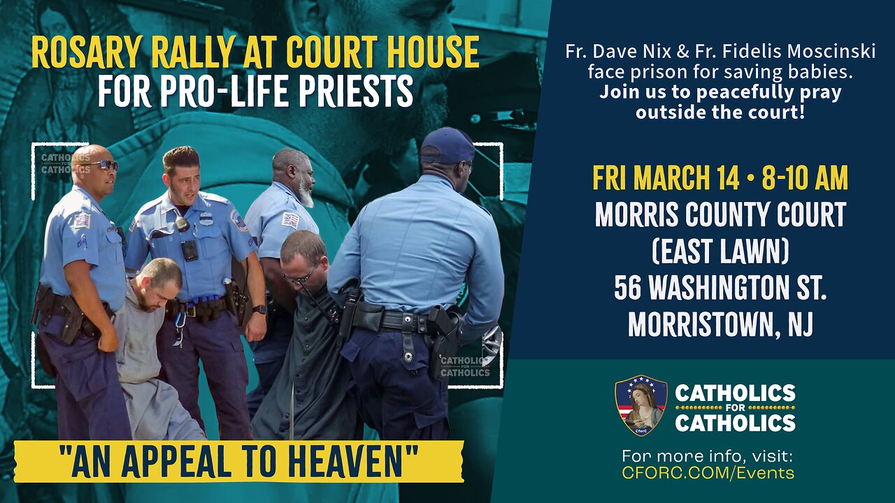 Join Us For A Rosary Rally For Pro-life Priests At NJ Courthouse!