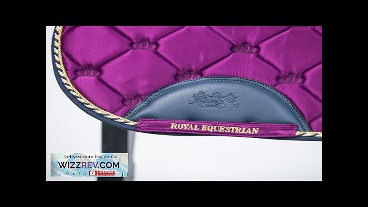 ROYAL EQUESTRIAN JUMP SADDLE PAD PURPLE NAVY FULL Review