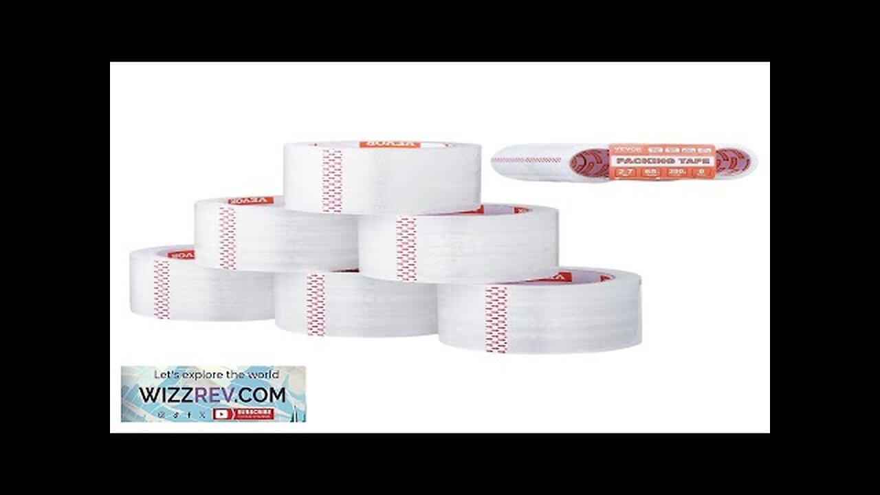 Clear Packing Tape 6 Rolls 65 Yards Heavy Duty Clear Packing Tapes Review