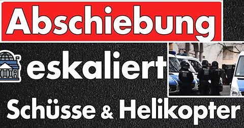 Abschiebung: Messer, Pfefferspray, Schüsse aus Dienstwaffen, dann Flucht aus der Unterkunft - Haft!