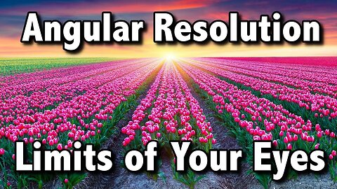 Angular Resolution Limits of Your Eyes