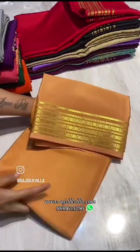 Buy Pure Mysore Silk Sarees India price 8699