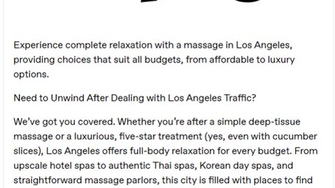 A Massage in Los Angeles for Every Budget