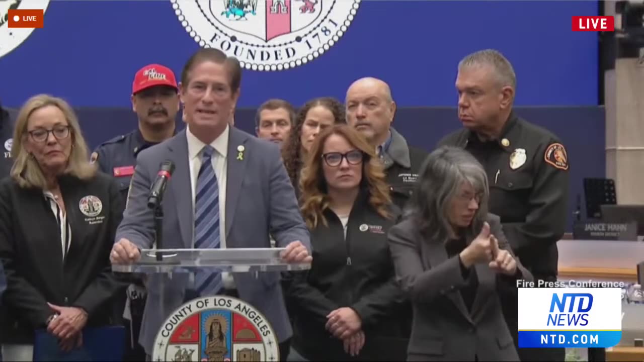 LIVE: Los Angeles Officials Give Update on Wildfire Response