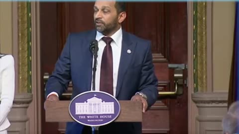 Kash Patel Sworn in and gives a little speech