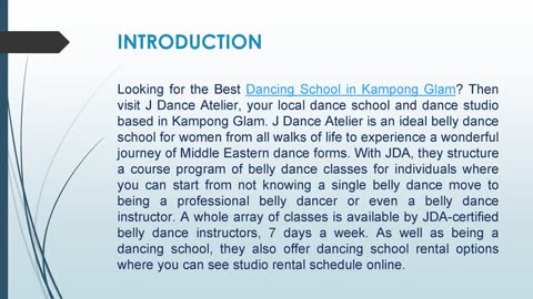 Best Dancing School in Kampong Glam