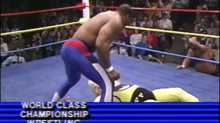 (1987.01.23) Tony Atlas vs Matt Borne & Percy Pringle (Doink & Paul Bearer) - Handicap Match - WCCW