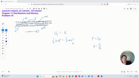 Applying Spring Potential and Kinetic Energies to a Popgun