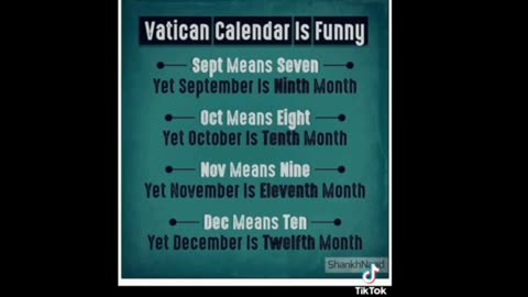 Explains Gregorian & Julian Calendar 1582- 13 months - 10 Missing Days