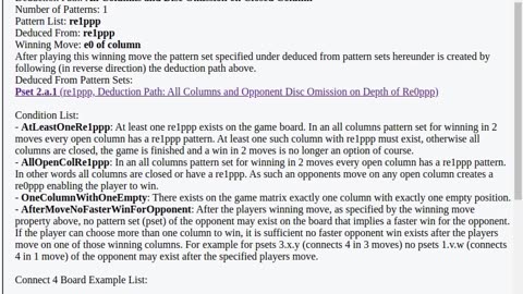 All Columns Pset 3.a.2 Connect 4in3 Moves-Pattern Recognition-Deduction HI, Human Intelligence in AI