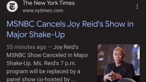 Just In: MSNBC Cancels Joy Reid’s Show In Major Shake Up