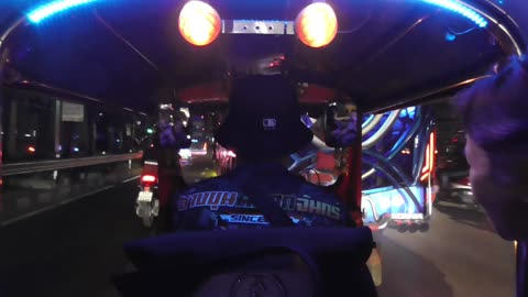 Tuk Tuk ride in Bangkok, Thailand - January 2025.