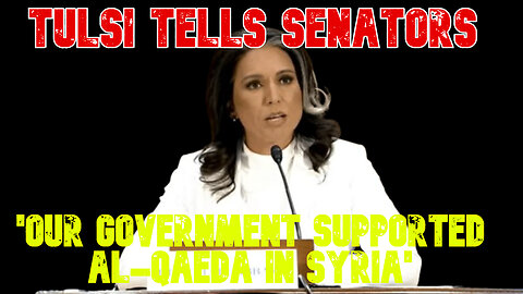 Tulsi Tells Senators 'Our Government Supported Al-Qaeda in Syria': COI #752