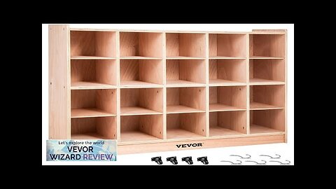 VEVOR Cubby Wooden Storage Unit 20 Cubby Storage Unit Classroom 30 Inch Review