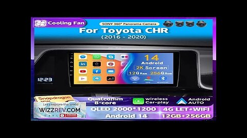 Android14 Car Radio For Toyota C-HR CHR 2016 2018 2019 2020 Review