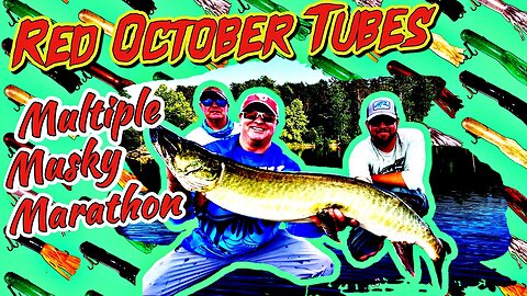 Musky Fishing Red October Tubes