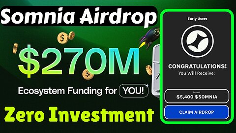 Somnia Network Testnet Airdrop Free to Join with $270 Million Funding || by Perfect Player