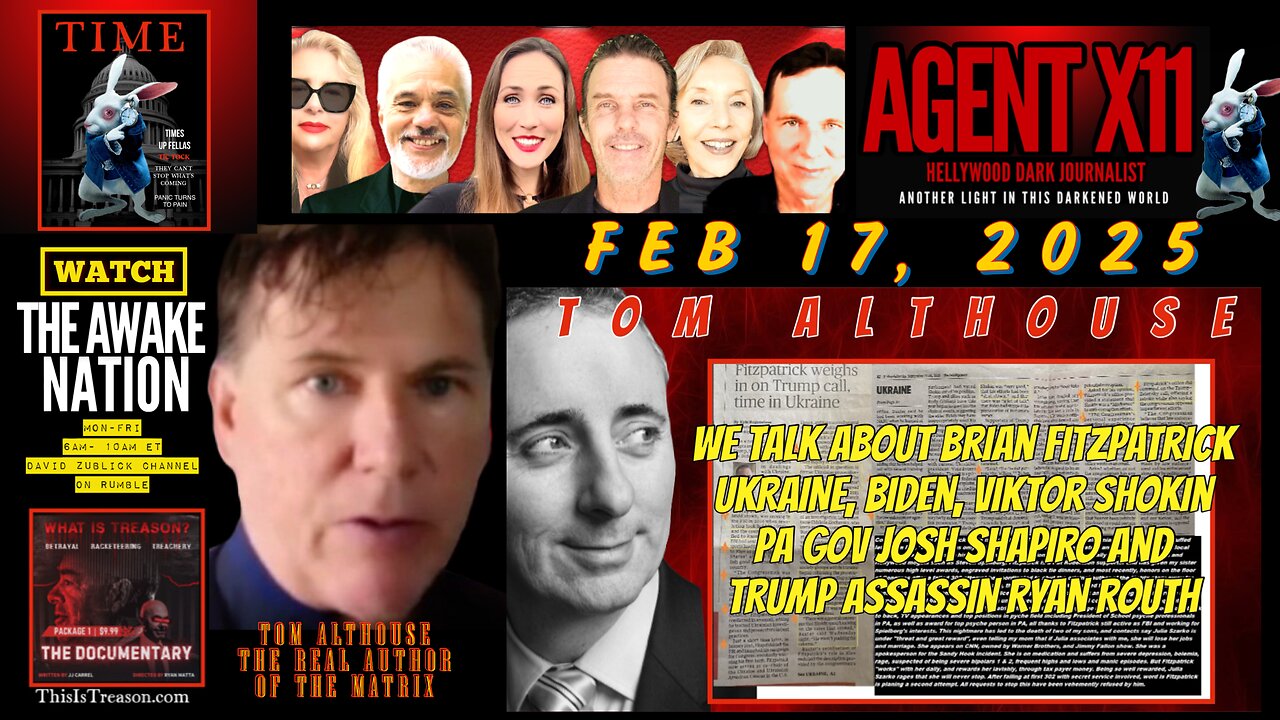 AGENT X11: EP 134: TOM ALTHOUSE: THE REAL AUTHOR OF THE MATRIX