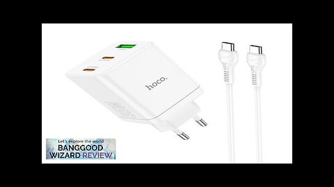 HOCO N33 PD35W 3-Port USB PD Charger Dual Type-C+USB-A QC3.0 Fast Charging Review