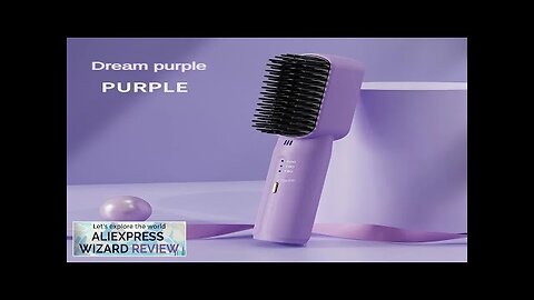 Wireless Hair Straighteners 3200mAh Mini Hot Comb Dryer and Straightening Brush Hair Review