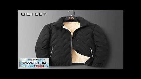 UETEEY 2024 Winter Parkas Men Lambswool Jackets Thicken Warm Waterproof Outdoor Casual Review