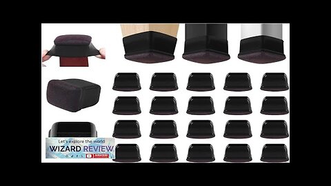 32 Pcs Square Chair Leg Floor Protectors for Hardwood Floors Felt Furniture Review