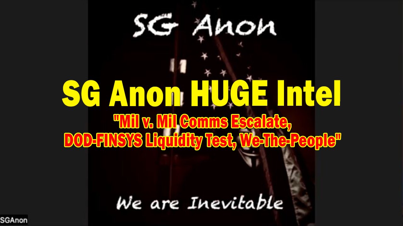 SG Anon HUGE Intel 12.25.24: "Mil v. Mil Comms Escalate | DOD-FINSYS Liquidity Test | We-The-People"