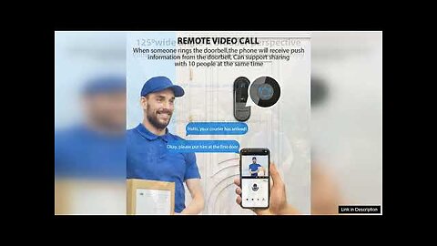 M15 Tuya Smart Visual Doorbell Ring Door Camera Wireless Intelligent Video Bell Review