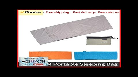 TOMSHOO 70*210CM Portable Sleeping Bag Outdoor Travel Camping Hiking Polyester Pongee Review