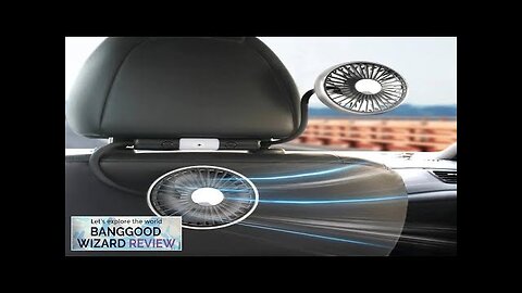 Multifunctional Car Seat Cooler Fan USB Fan with Lighting Cooling Ventilation Car Review