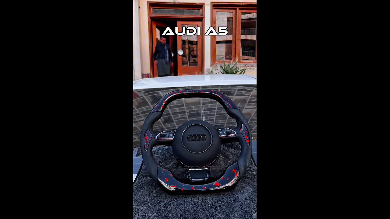 Audi modified steering wheel