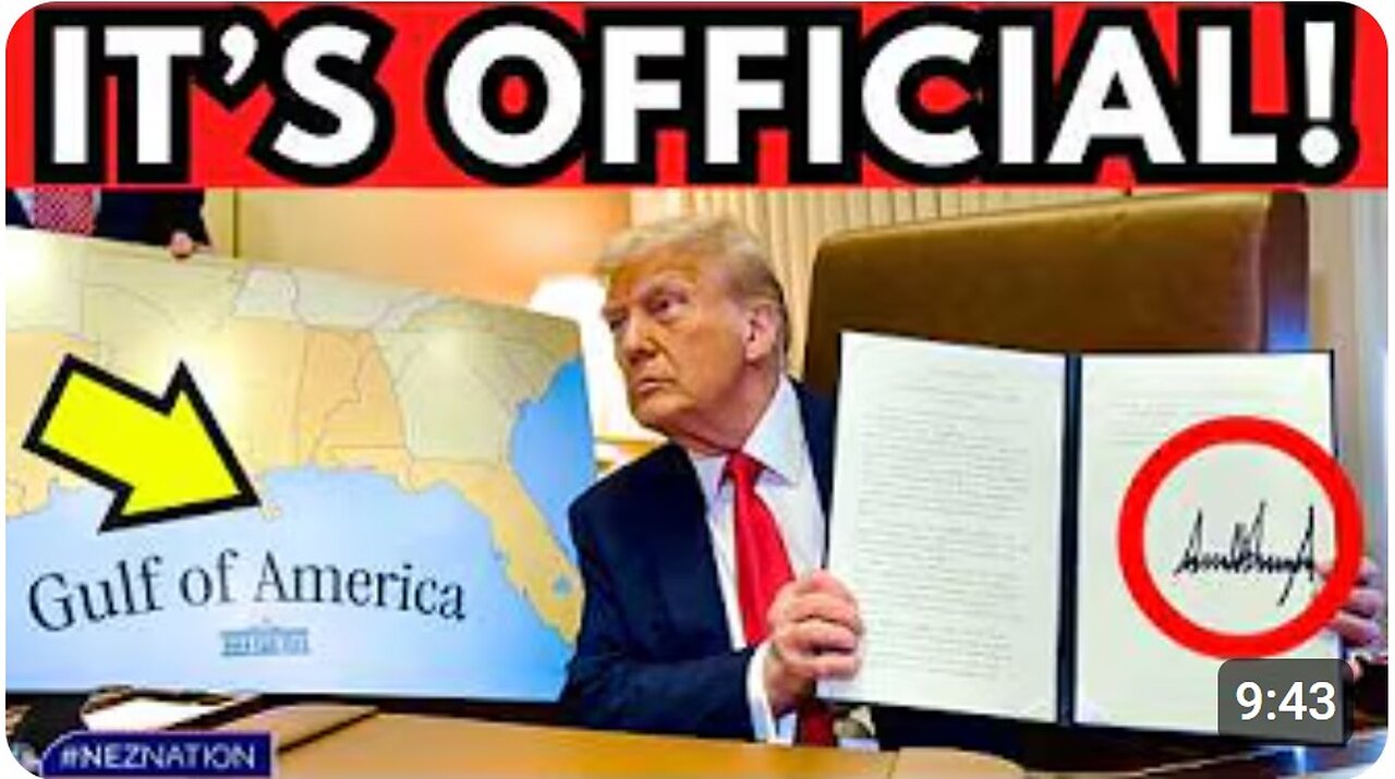 🚨BREAKING: Trump JUST SIGNED THIS While Flying Over the Gulf of America!