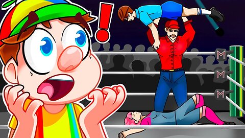 Johnny and Marty vs Gooby and Daisy in WWE…