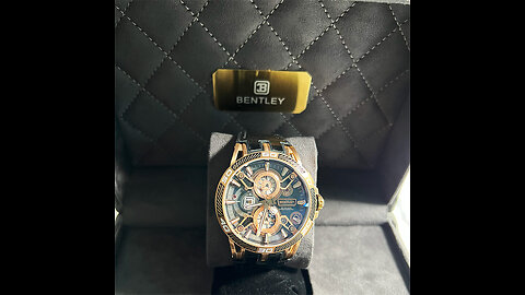 luxury bently quartz watch forn men rertro stainless steel fashion timepiece water resistance 5BAR