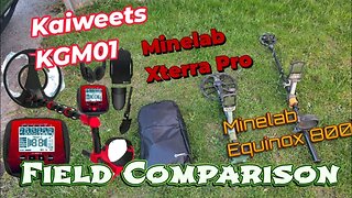 $99 Kaiweets KGM01 Metal Detector vs $300 Minelab Xterra Pro & $900 Minelab Equinox 800 Field Test