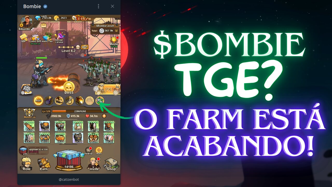 LANÇAMENTO DO TOKEN BOMBIE? GRANDE ATUALIZAÇÃO E O FARM ESTÁ ACABANDO!