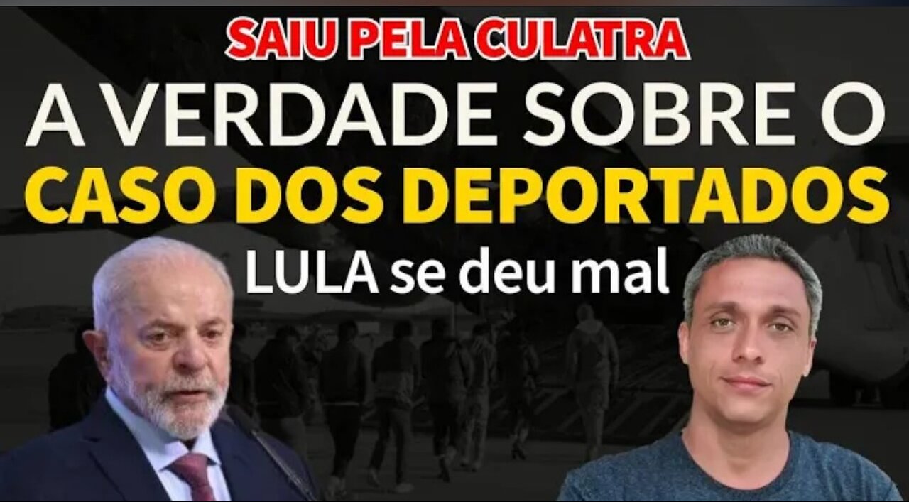 In Brazil, THE SHOT BACKFILLED - The truth about the deportees' case. The ex-convict was in trouble