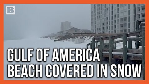 Gulf of America Winter Storm! Destin, FL Beach Covered in Snow