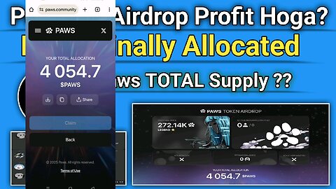 Paws Finally Airdrop Allocated | Airdrop Profit Hoga??