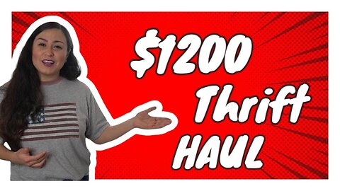 Last Week's $1200 Thrift Haul! Finding Items To Flip Online For Profit! #resellerjourney #thrifthaul