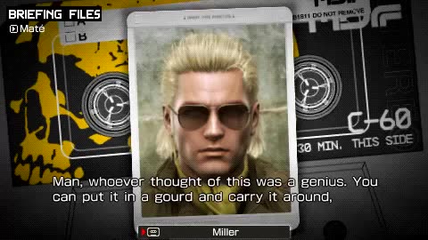 Metal Gear Solid - Peace Walker - Miller's Briefing Files