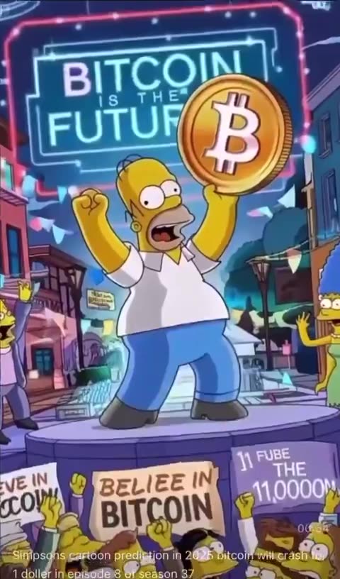 2025年 辛普森卡通新預言“比特幣崩盤”