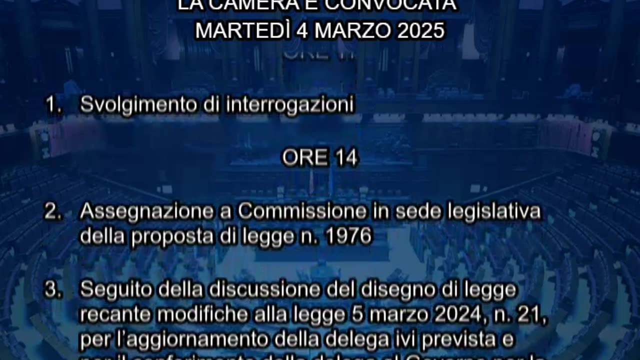 Roma - Camera - 19° Legislatura - 439° seduta -1- (04.03.25)