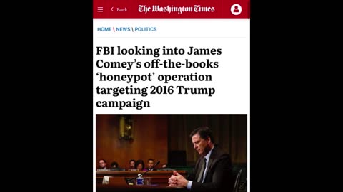 FBI is Looking into James Comey’s off-the-Books ‘Honeypot’ Operation Targeting 2016 Trump Campaign