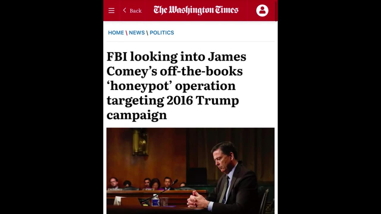 FBI is Looking into James Comey’s off-the-Books ‘Honeypot’ Operation Targeting 2016 Trump Campaign