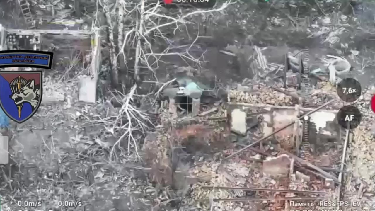 Ukrainian Soldier Detonates Explosive Charge On Top of Russian Bunker Entrance