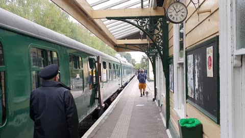 Steam & Diesel Train Stationary In Eridge Station UK 2020